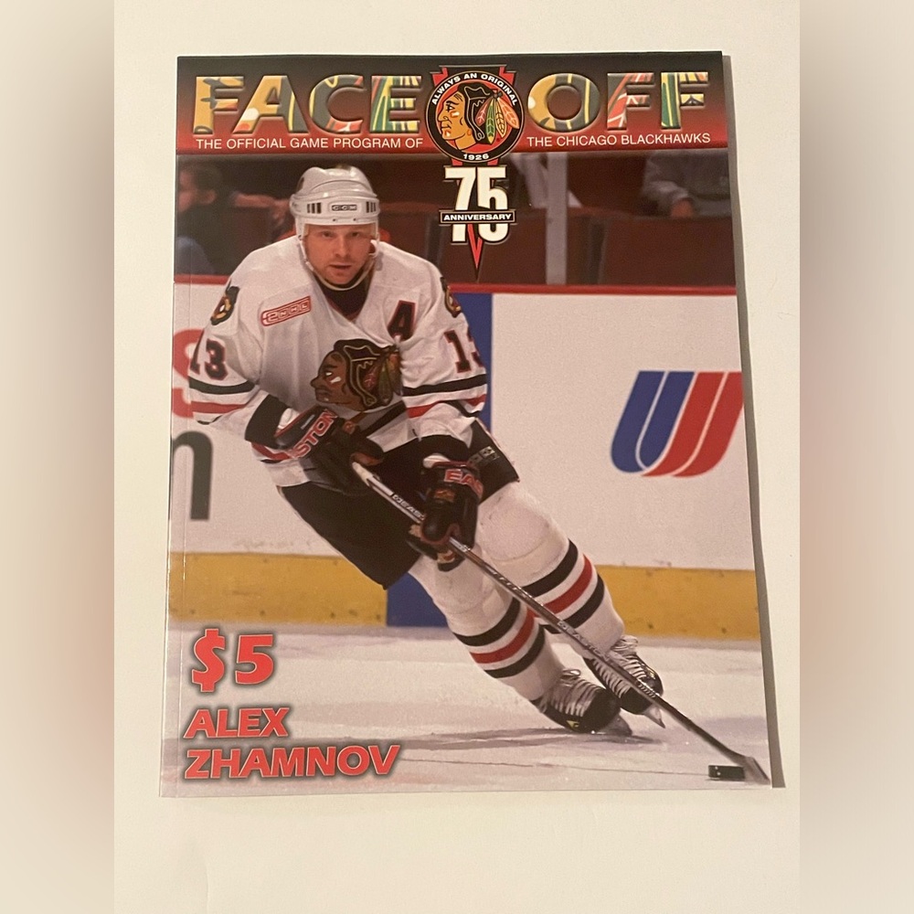 Chicago Blackhawks 75th Anniversary Official Game Program
